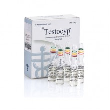 Alpha Pharma Тестостерон ципионат TestoCyp (10 ампул/250мг Индия)